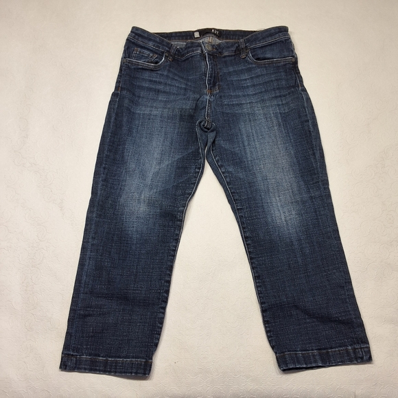 Cut From The Kloth Lauren Crop Straight Leg Jeans Size 12 . - Picture 2 of 11